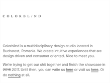 Tablet Screenshot of colorblind.ro